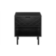 Christian Bedside Nightstand Side Table - Black - Black