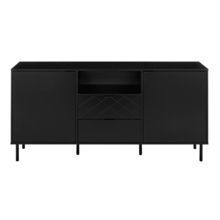 Christian Buffet Unit Sideboard Storage Cabinet - Black - Black