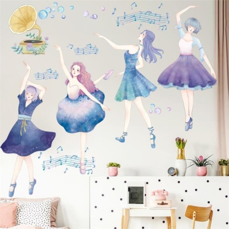 Dancing Ballerina Wall Sticker Decoration