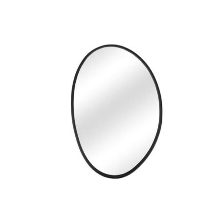Irregular Metal Wall Mirror  - Black - Black