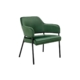 Lina Fabric Velvet Accent Relaxing Lounge Chair Armchair - Dark Green - Dark Green