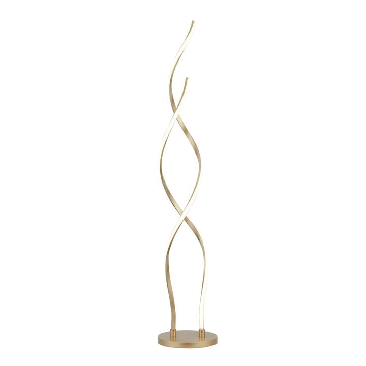 Margaret LED Modern Elegant Spiral Floor Lamp Reading Light - Gold