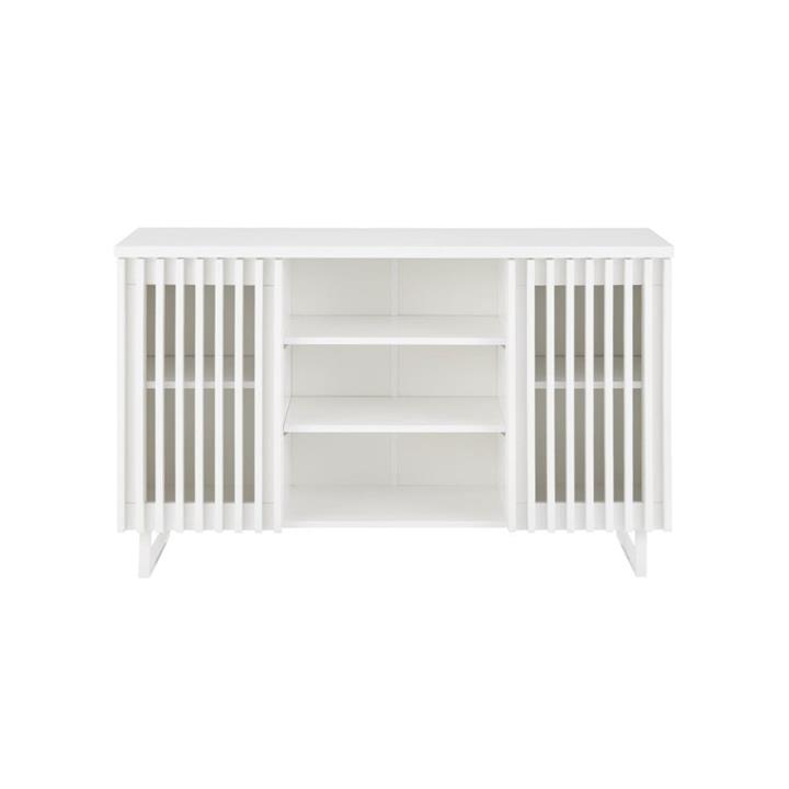 Manila Buffet Unit Sideboard Storage Cabinet - White - White