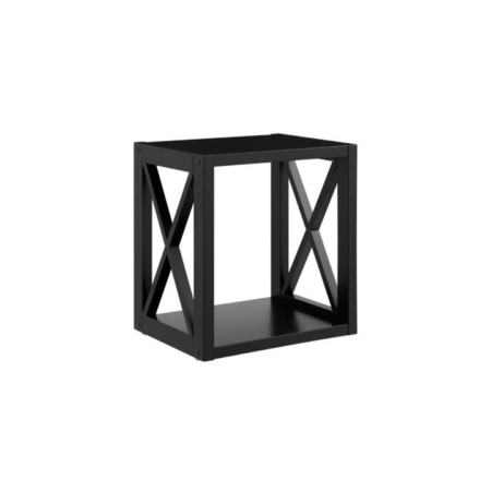 Hampton End Lamp Side Table - Black - Black