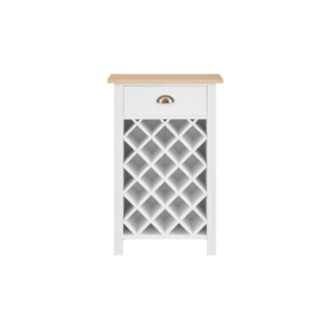 Hampton Wine Rack - White/Natural - White