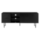 Honeycomb Lowline Entertainment Unit TV Stand Storage Cabinet 160cm - Black - Black