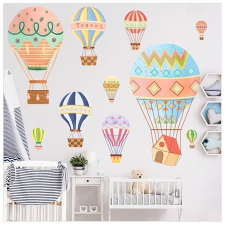 Hot Airballoon Nursery Wall Sticker Decoration