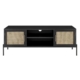 Mia Lowline Entertainment Unit TV Stand Storage Cabinet 144cm - Black - Black