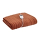 Plush Electric Heated Throw Blanket - Rust