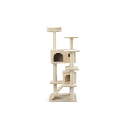 Pets 134cm Cat Scratcher / Scratching Post Tree - Beige