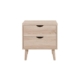 Nyhavn Collection 2 Drawer Bedside Nightstand Side Table - Oak - Oak