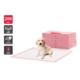 Pets 200 Pack Portably Potty Puppy Training Pads - Pink - Pink