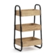 Nico 3-Tier Bathroom Caddy Organiser Storage Rack - Oak/Black