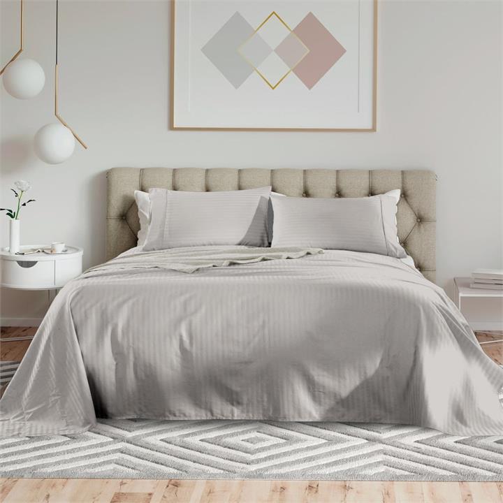 Royal Comfort Kensington 1200TC 100%  Cotton Stripe Bed Sheet Set - Double Bed