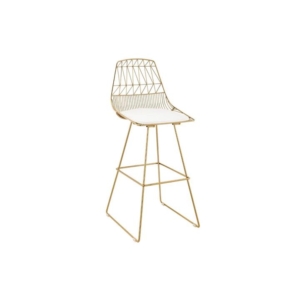 Set of 2 Lucy Kitchen Counter Bar Stool - Gold - Gold