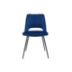 Set of 2 Dublin Kitchen Dining Chairs - Dark Blue - Dark Blue