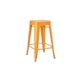 Set of 2 Xavier Pauchard Replica Tolix Kitchen Counter Bar Stools 65cm Powder Coated - Orange - Orange 65cm Metal