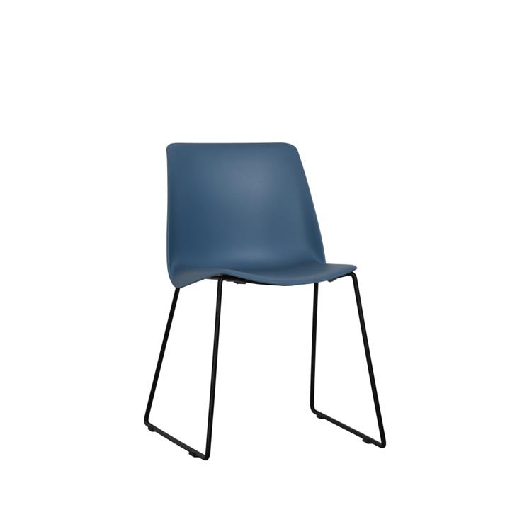 Set of 2 Timothy Kitchen Dining Chairs - Blue - Blue