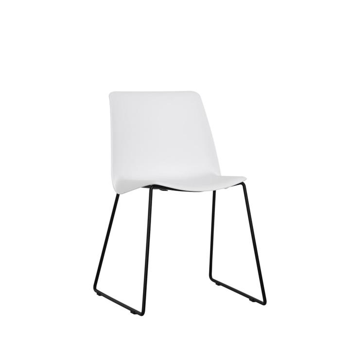 Set of 2 Timothy Kitchen Dining Chairs - White - White