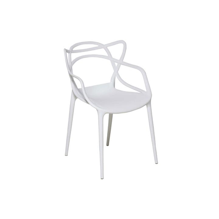 Set of 2 Philippe Starck Replica Masters Kitchen Dining Chair ArmChair - White - White