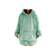 Reversible Hoodie Blanket - Jade/White - Jade