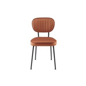 Set of 2 Clair Kitchen Dining Chairs - Copper