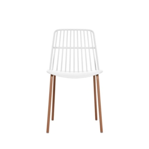Set of 2 Betty Kitchen Dining Chairs - White - White