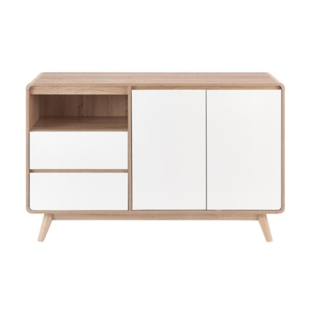 Robin Buffet Unit Sideboard Storage Cabinet - White - White