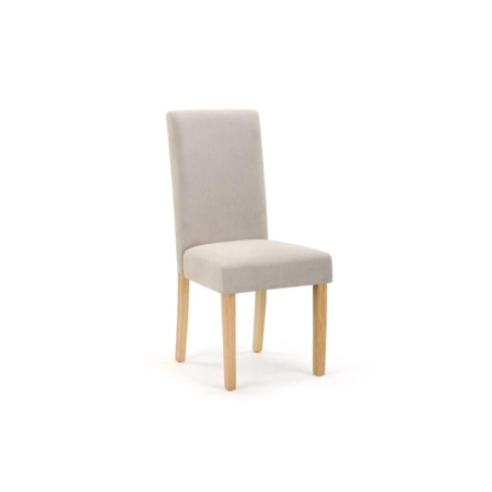 Set of 2 Kyran Fabric Kitchen Dining Chairs - Beige - Beige