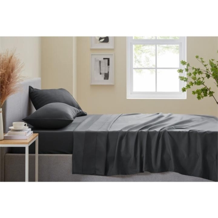 Trafalgar 1200TC Cotton Rich Bed Sheet Set - Charcoal