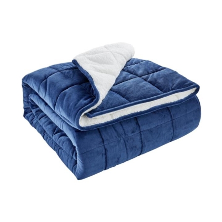 Weighted Sherpa Blanket - Navy