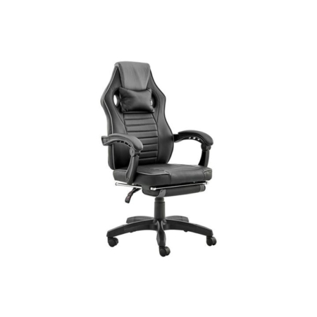 Tempest PU Leather Office Computer Work Task Gaming Chair - Black/Grey - Grey