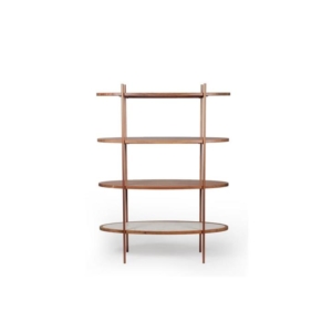 Tamba 4-Tier Bookcase Bookshelf Display Cabinet - Natural