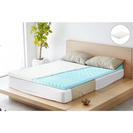 Thick Gel Memory Foam Mattress Topper with Bamboo Cover - Double - Double