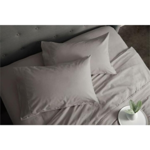 Sheraton Luxury 160gsm Flannelette Bed Sheet Set - Double Bed/Platinum - Double