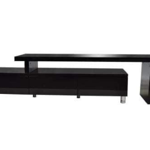 Xena Kedasa Extendable TV Stand Cabinet Entertainment Unit - High Gloss Black