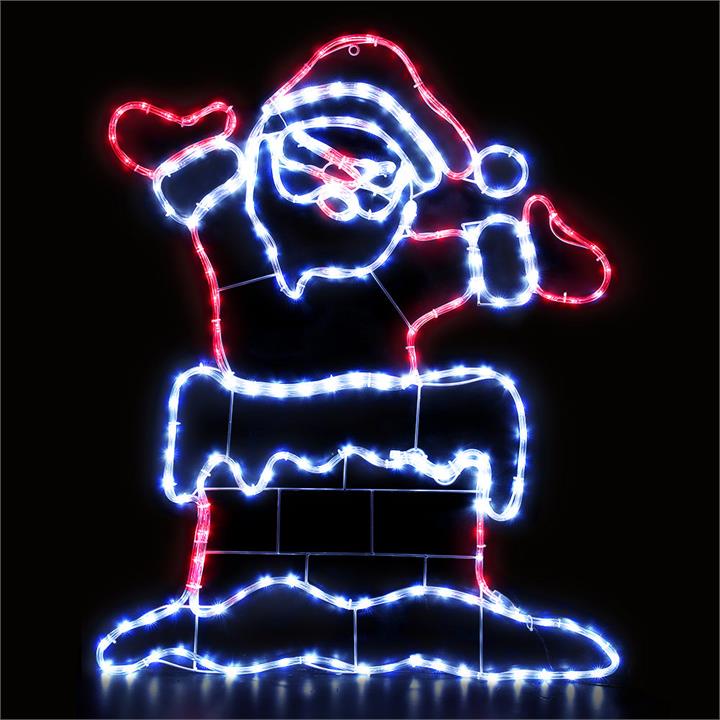 Jingle Jollys Christmas Lights Motif LED Light Outdoor Decorations 101cm Santa