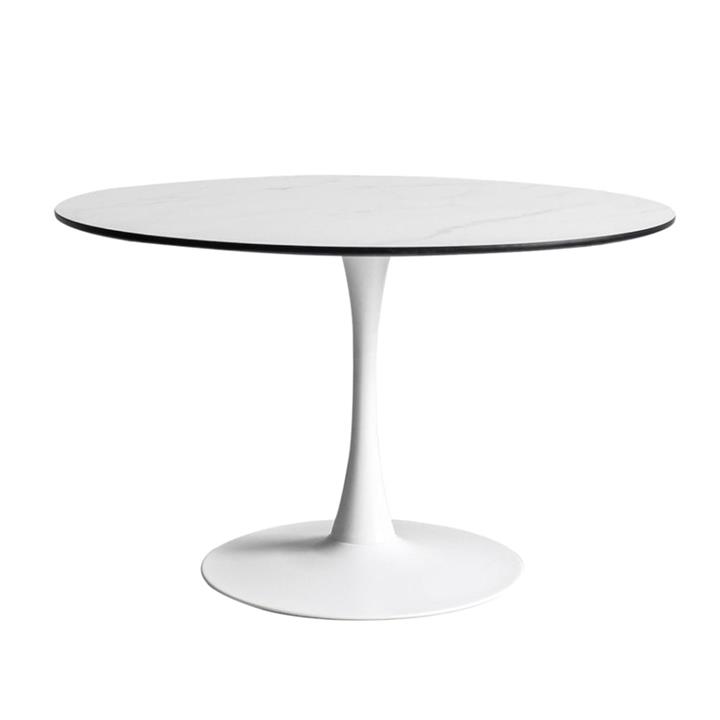 Levede Dining Table Kitchen 6 Person Marble Tulip Round Metal Base 120cm