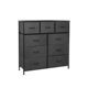 Levede 9 Chest of Drawers Storage Cabinet Tower Dresser Tallboy Drawer Retro