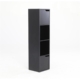 La Bella 119cm Black Bathroom Storage Cabinet Tall Slim