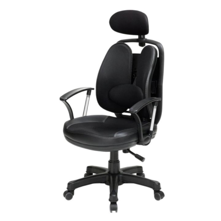 Korean Black Office Chair Ergonomic SUPERB