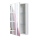 La Bella White Bathroom Mirror Cabinet Wall Single Door Shaving Storage 45 x 72 cm