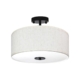 Emitto Ceiling Light Led Modern Pendant Lights Bedroom Lamp Linen Shade Flush