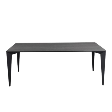 Alessia Modern Rectangular Kitchen Dining Table Ceramic 200cm Metal Frame - Florence