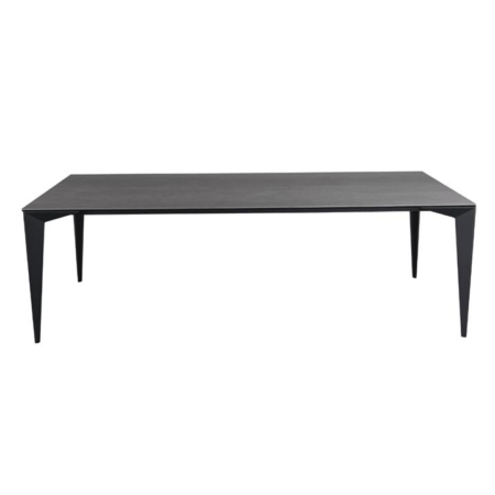 Alessia Large Modern Rectangular Kitchen Dining Table Ceramic 240cm Metal Frame - Florence