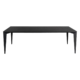Alexandra Large Modern Rectangular Kitchen Dining Table Ceramic Metal Frame 240cm - Nero