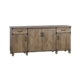Cairo Credenza Office Storage Cabinet Sideboard W/ Doors - Rustic Oak