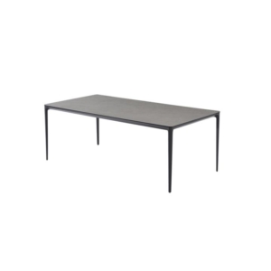 Vincenzo Large Rectangular Kitchen Dining Table Ceramic 210cm - Cement