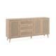 Cliff Wooden Buffet Unit Sideboard Storage Cabinet 3-Doors 3-Drawers Oak