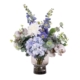 Dalphinium & Hydrangea 50cm Artificial Faux Plant Flower Decorative Mixed Arrangement
